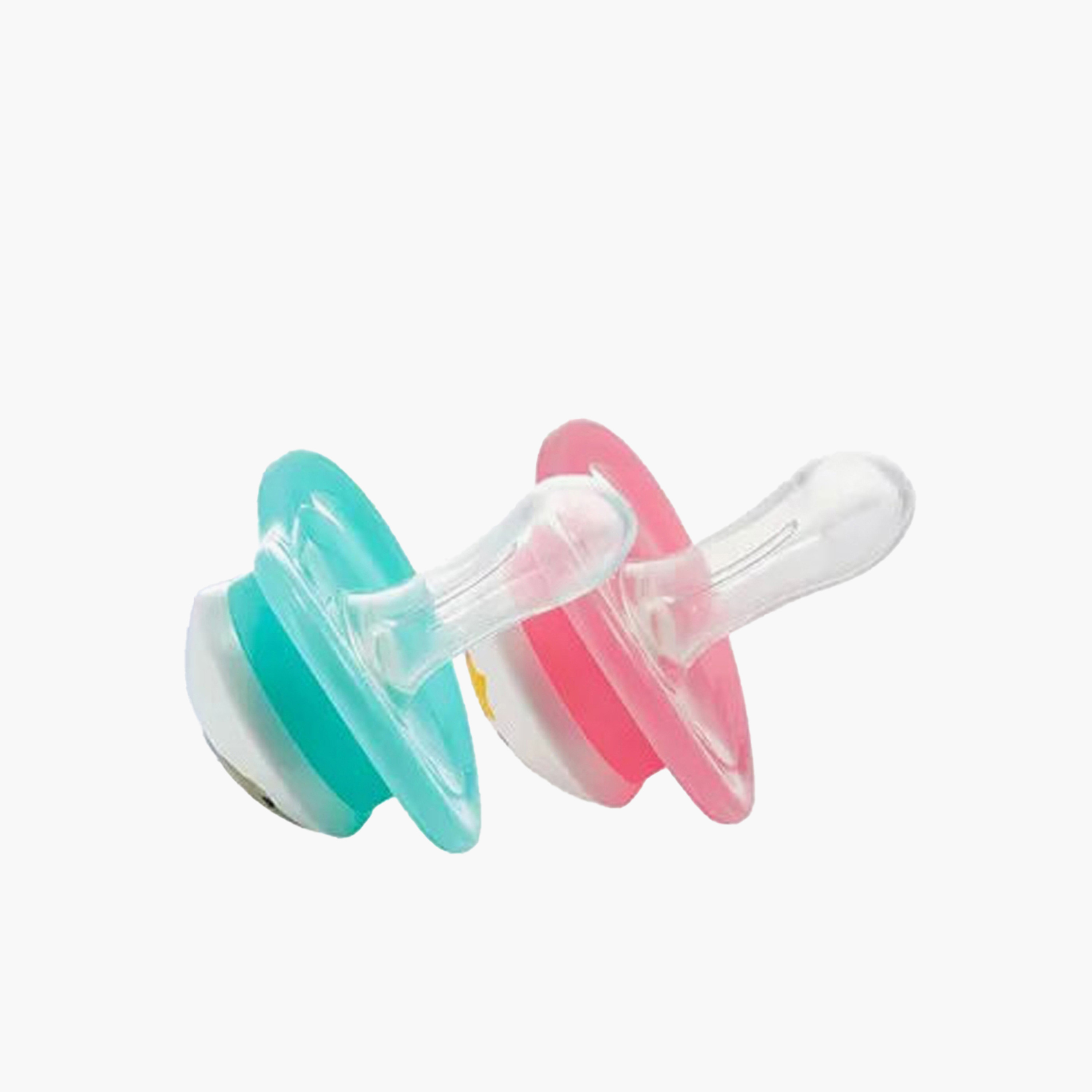 Pack of 2 Pigeon Baby Pacifier with Orthodontic Nipple Support, 6 months+-baby-feeding-pacifiers-image-1