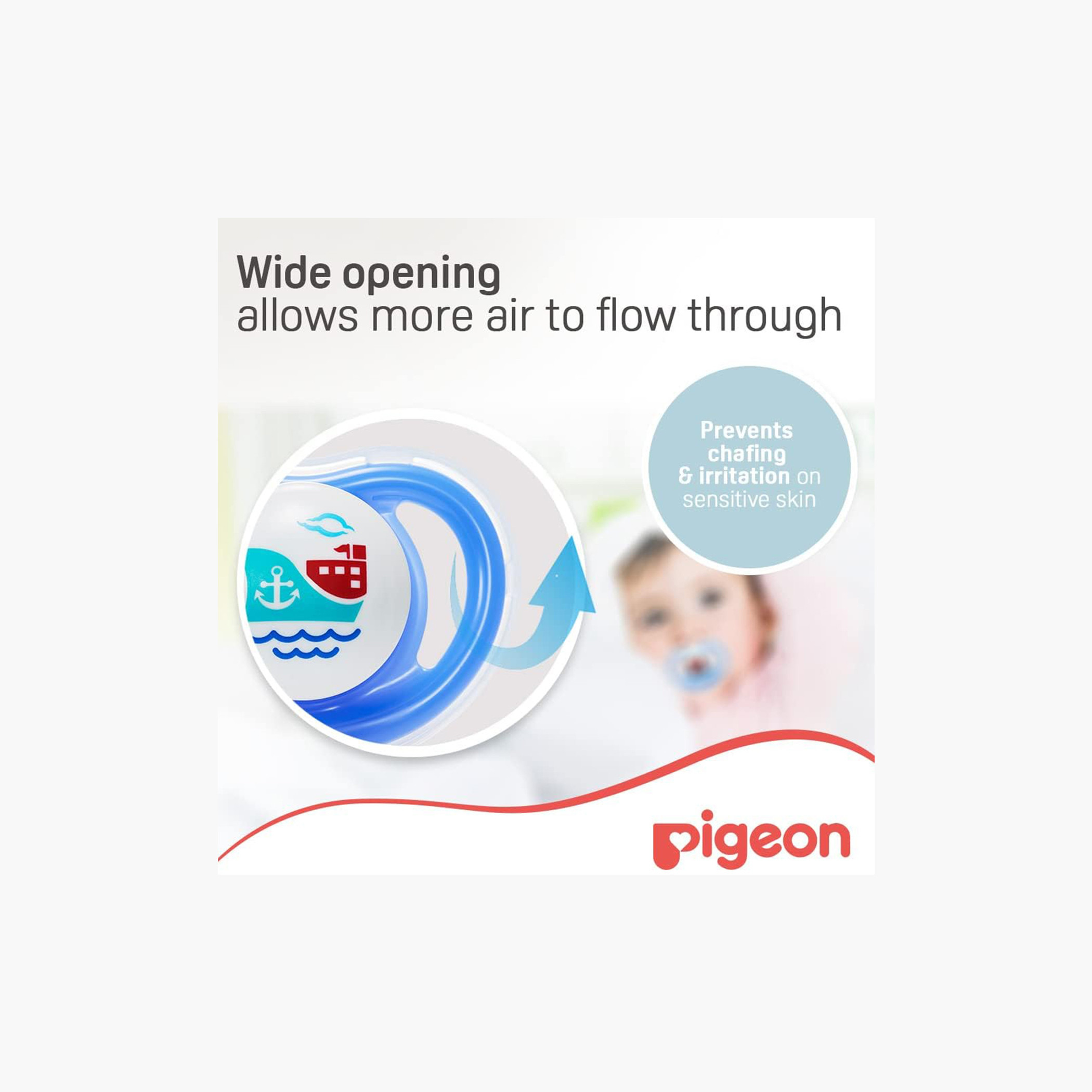 Pigeon 2-Piece Mini Light Large Pacifier Set - 12 months+-baby-feeding-pacifiers-image-3