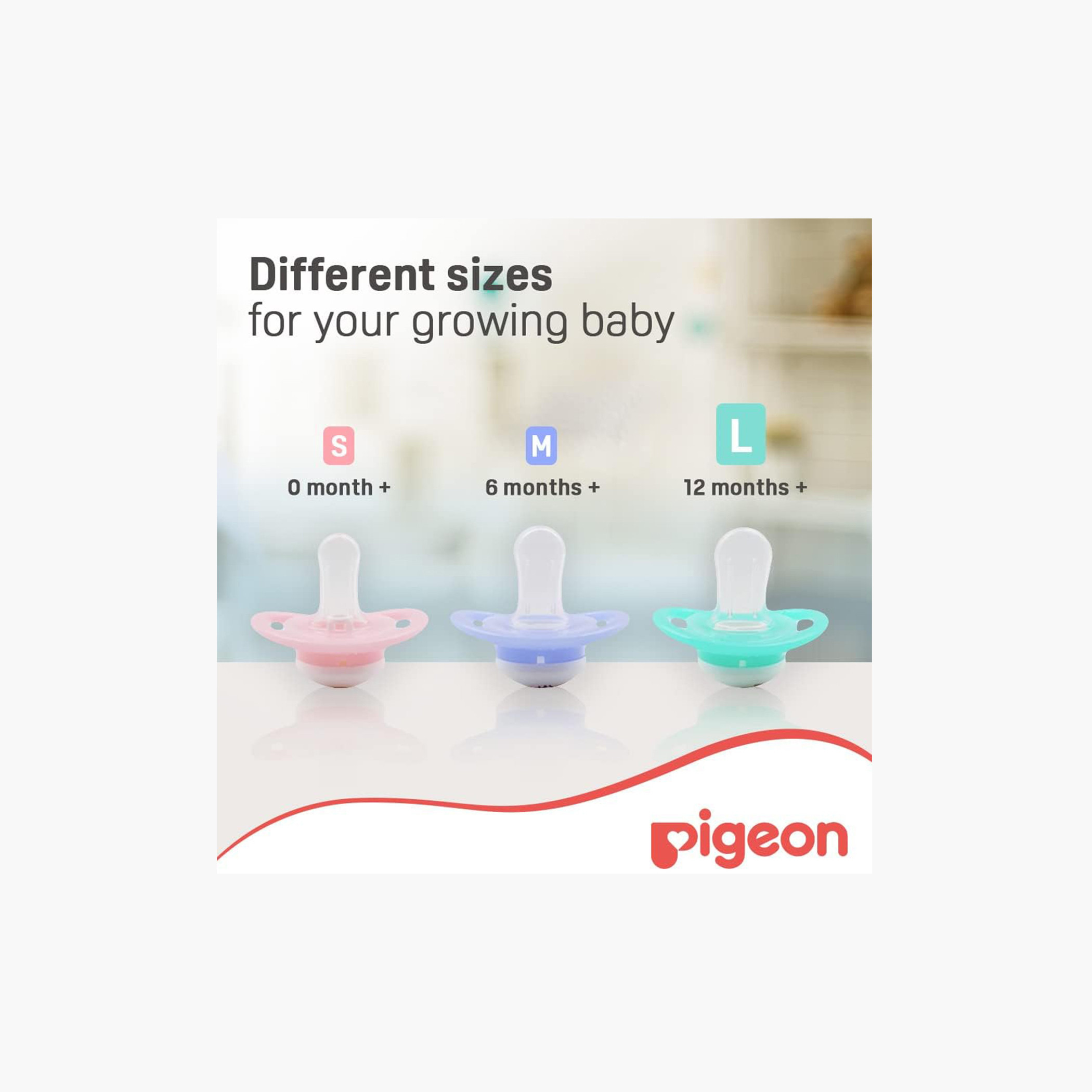 Pigeon 2-Piece Mini Light Large Pacifier Set - 12 months+-baby-feeding-pacifiers-image-7