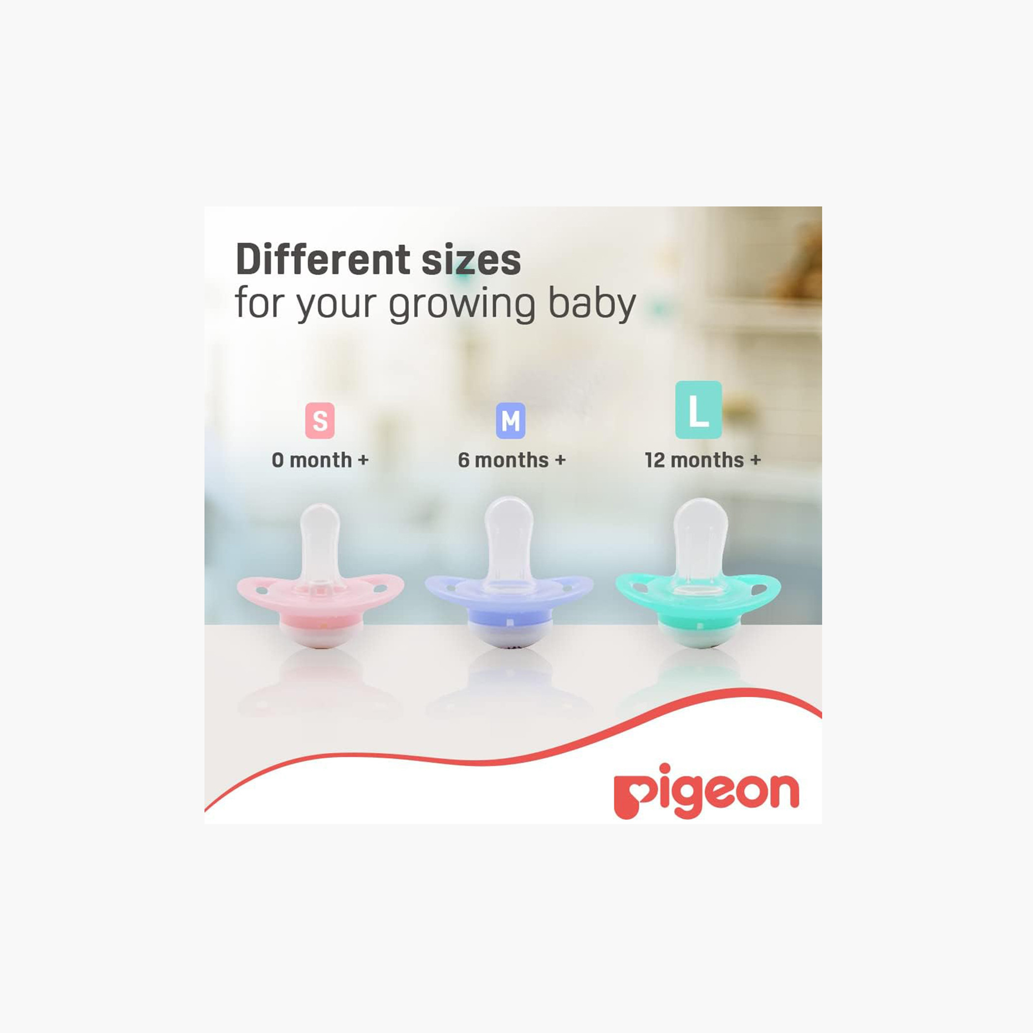 Pigeon 2-Piece Mini Light Large Pacifier Set - 12 months+-baby-feeding-pacifiers-image-7