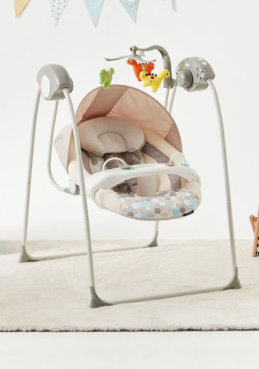 Juniors Lucas Geometric Gardens Foldable Baby Swing-Infant Activity-image-0