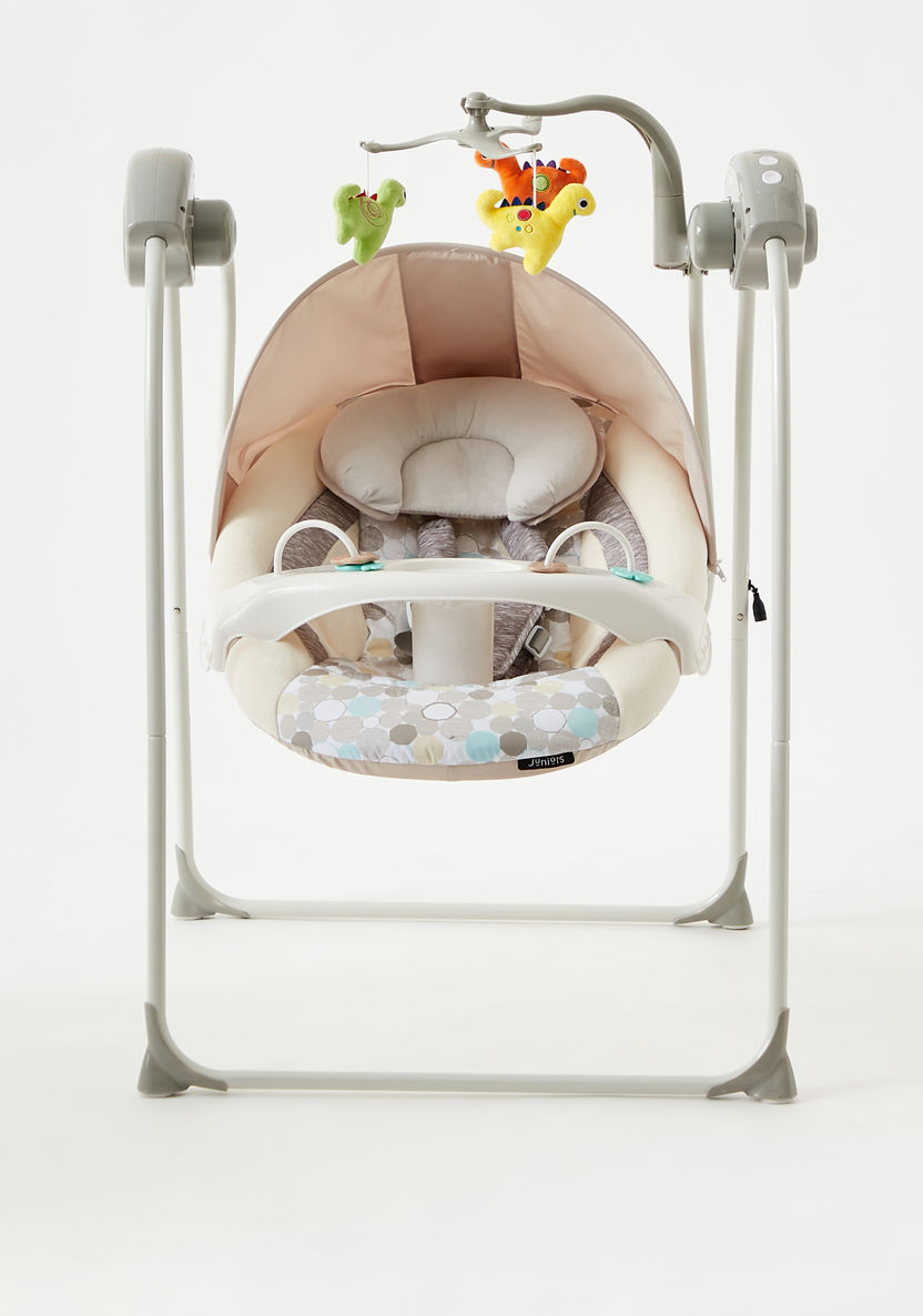 Juniors Lucas Geometric Gardens Foldable Baby Swing-Infant Activity-image-1