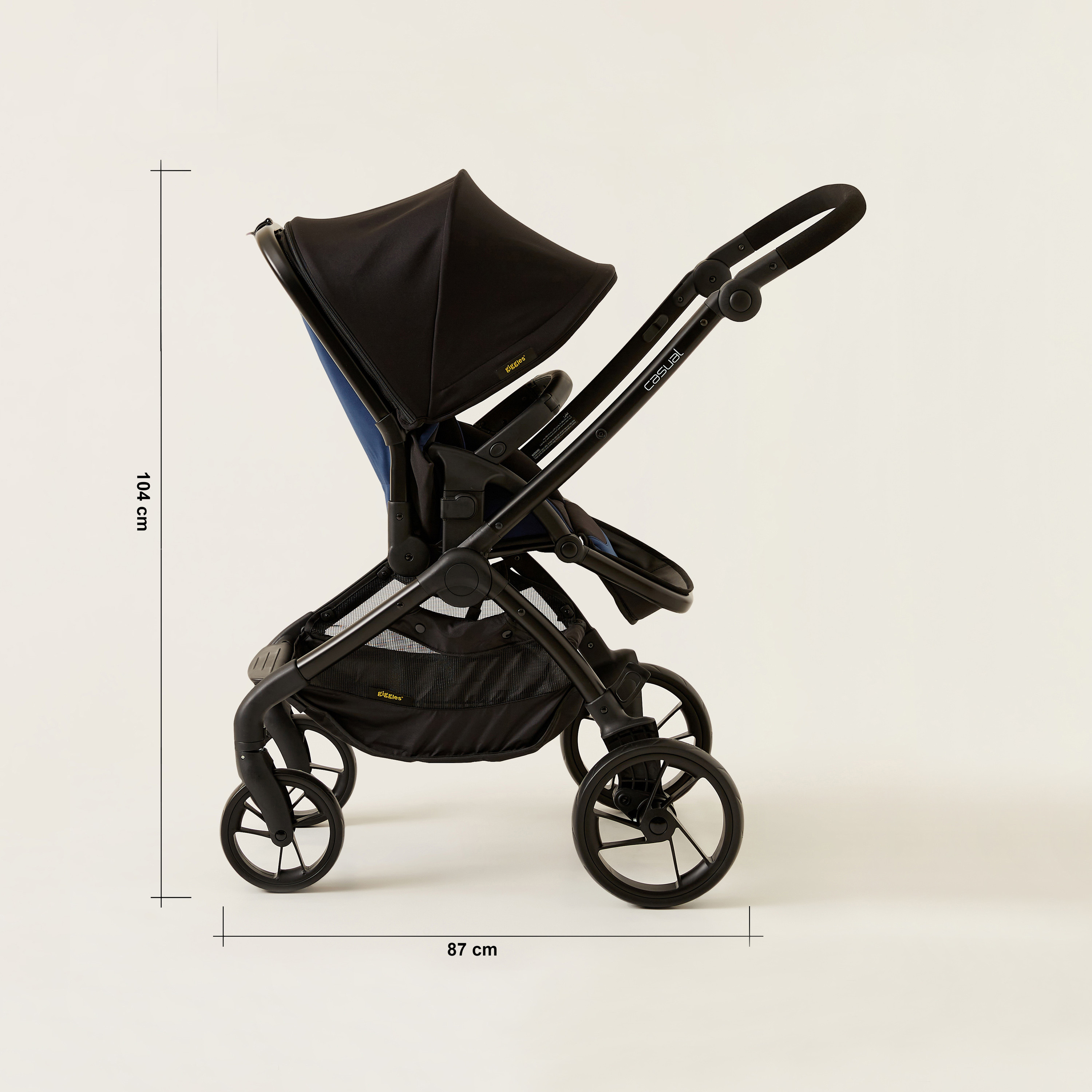 Giggles Blue and Black Casual Stroller with 3 Position Backrest Adjustment (Upto 3 years) -baby-gear-strollersandprams-strollers-image-13