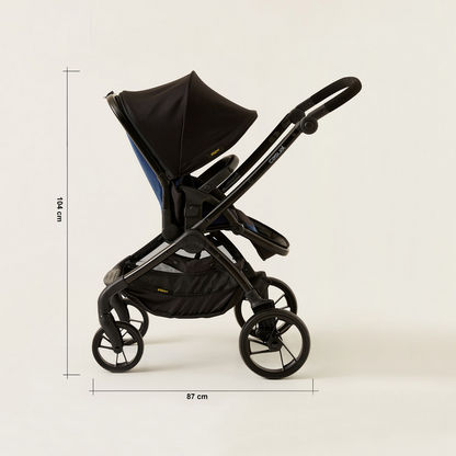 Giggles Blue and Black Casual Stroller with 3 Position Backrest Adjustment (Upto 3 years) 