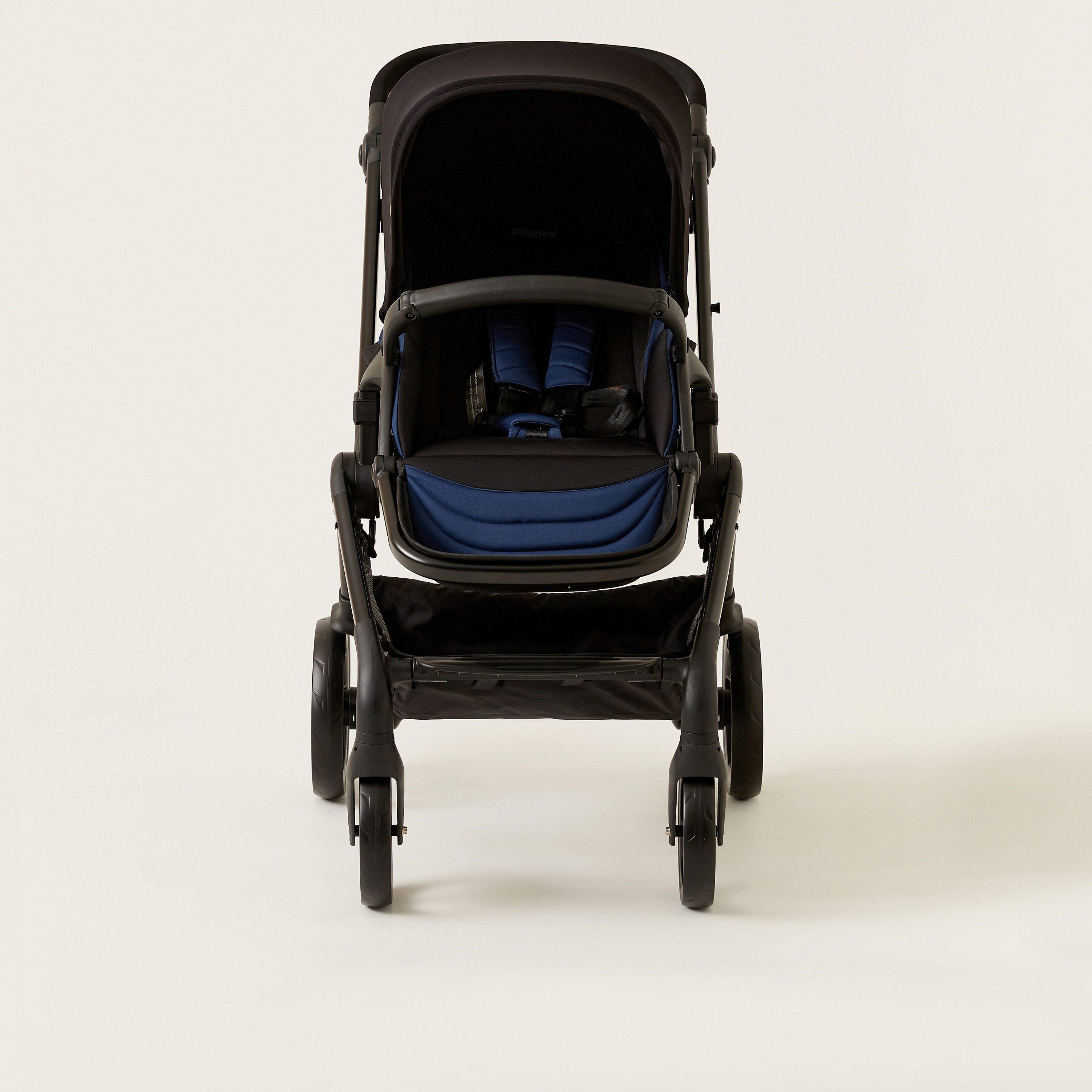 Giggles Blue and Black Casual Stroller with 3 Position Backrest Adjustment (Upto 3 years) -baby-gear-strollersandprams-strollers-image-2