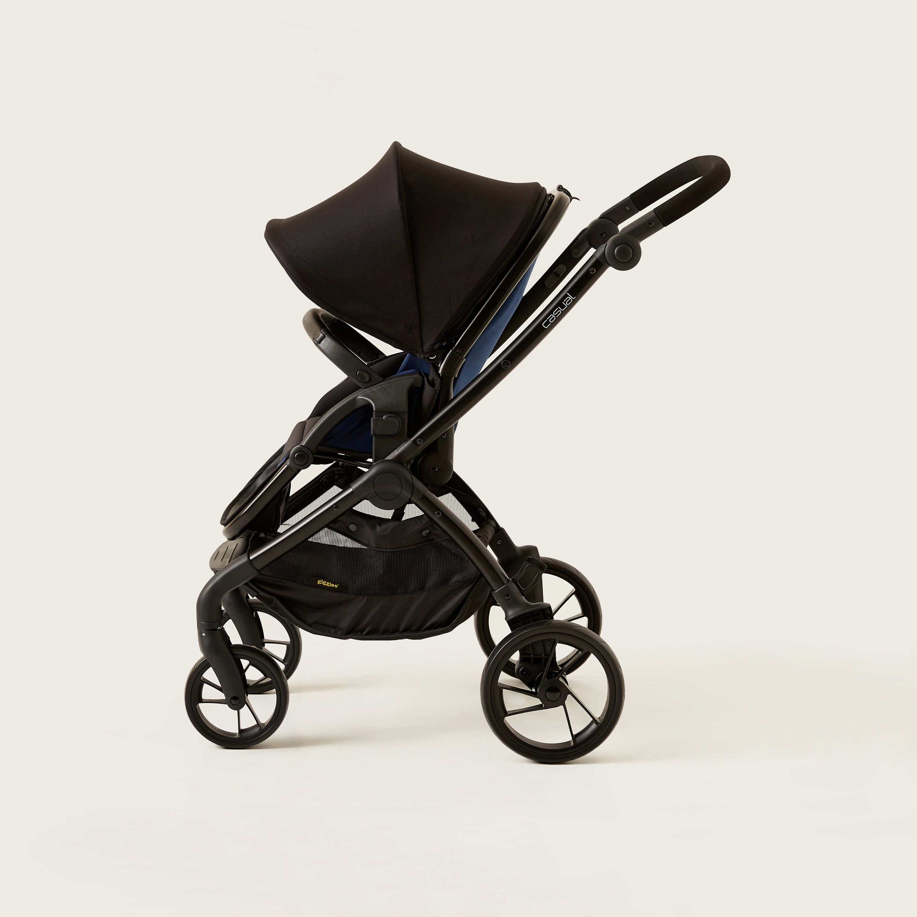 Giggles Blue and Black Casual Stroller with 3 Position Backrest Adjustment (Upto 3 years) -baby-gear-strollersandprams-strollers-image-5