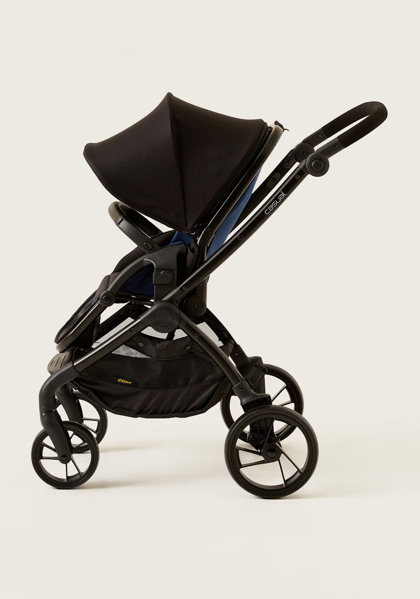 Giggles Blue and Black Casual Stroller with 3 Position Backrest Adjustment (Upto 3 years) -Strollers-image-4