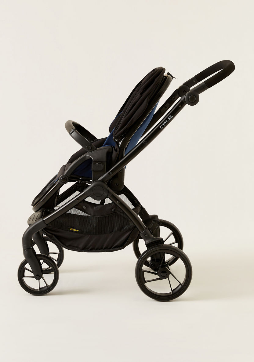 Giggles Blue and Black Casual Stroller with 3 Position Backrest Adjustment (Upto 3 years) -Strollers-image-5