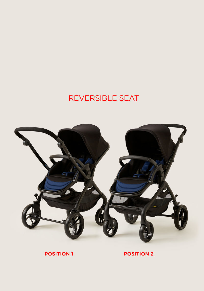 Giggles Blue and Black Casual Stroller with 3 Position Backrest Adjustment (Upto 3 years) -Strollers-image-8