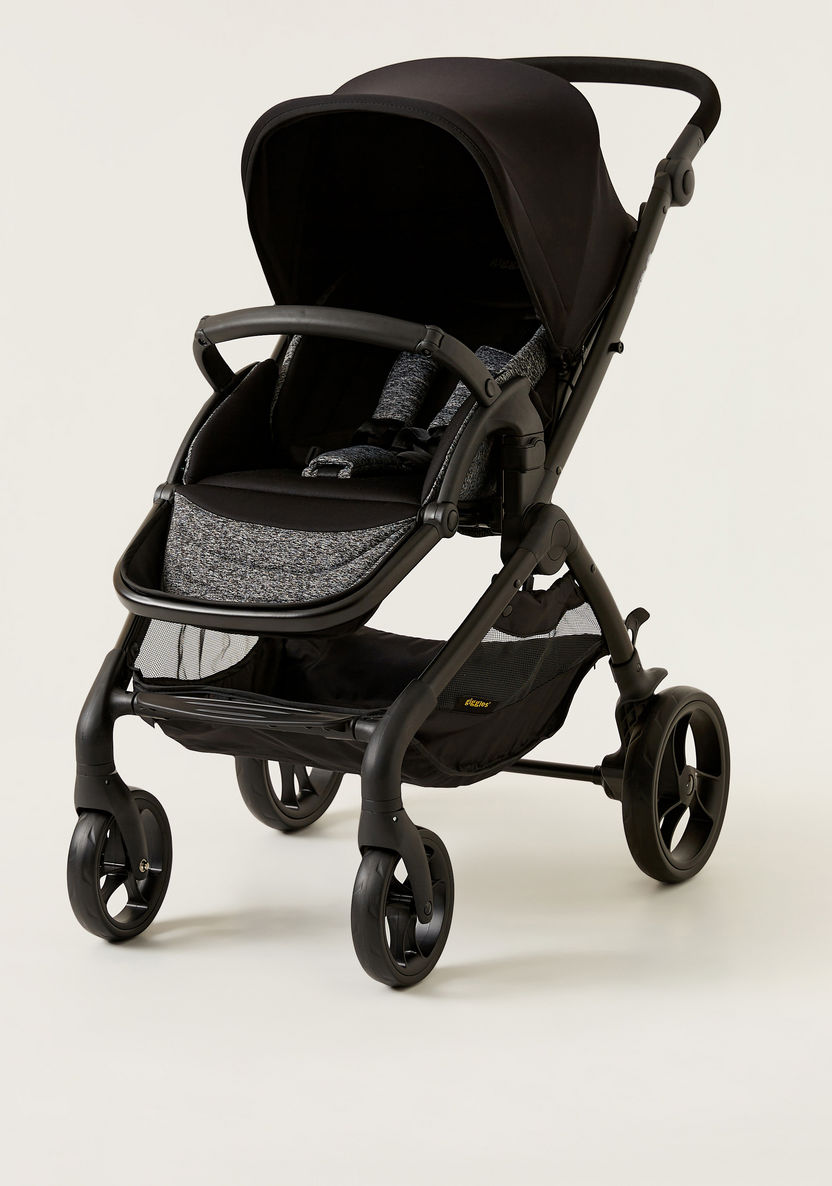 Giggles Grey and Black Casual Stroller with 3 Position Backrest Adjustment (Upto 3 years) -Strollers-image-0
