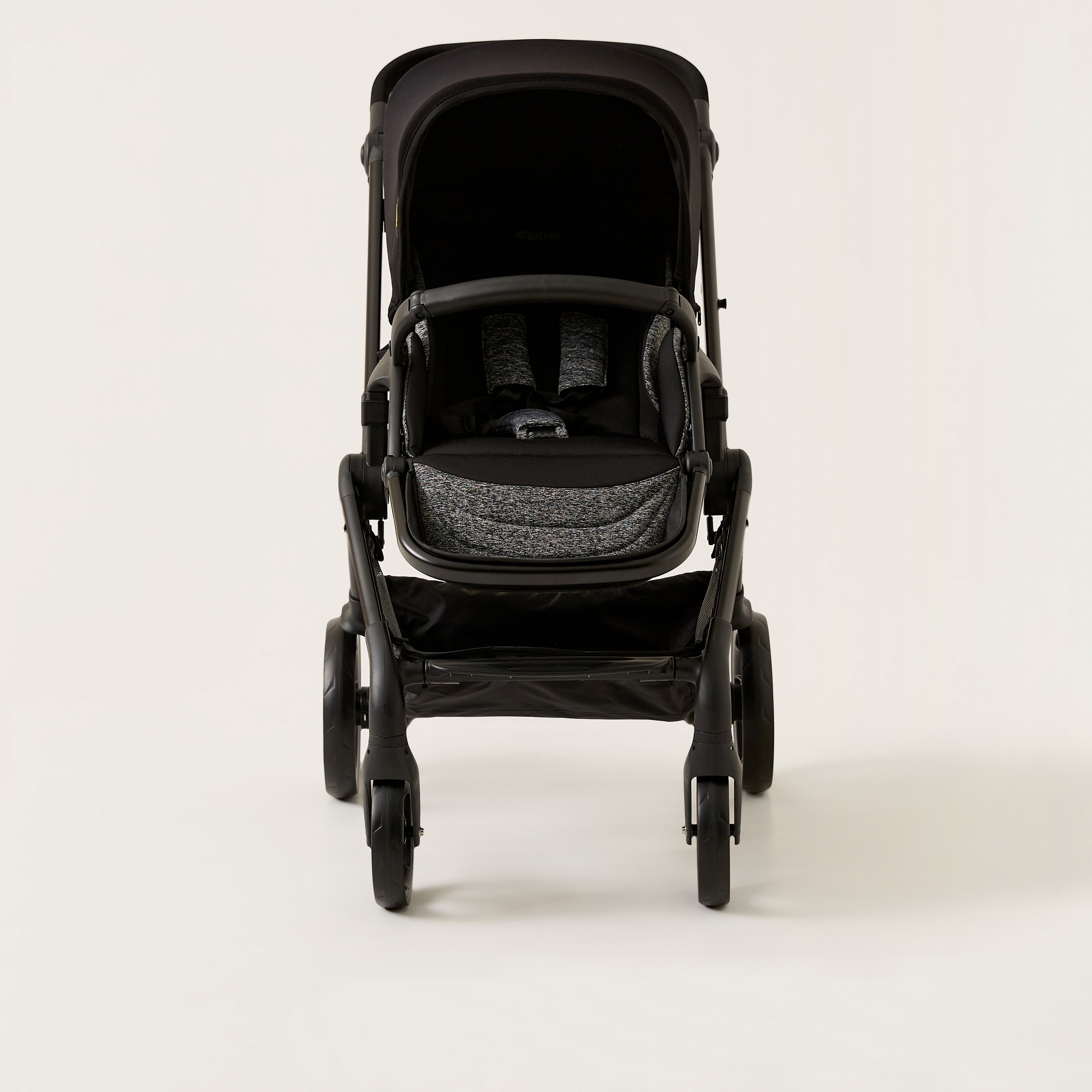 Giggles Grey and Black Casual Stroller with 3 Position Backrest Adjustment (Upto 3 years) -baby-gear-strollersandprams-strollers-image-2