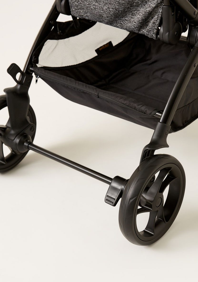 Giggles Grey and Black Casual Stroller with 3 Position Backrest Adjustment (Upto 3 years) -Strollers-image-7