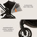 Giggles Grey and Black Casual Stroller with 3 Position Backrest Adjustment (Upto 3 years) -Strollers-thumbnail-8