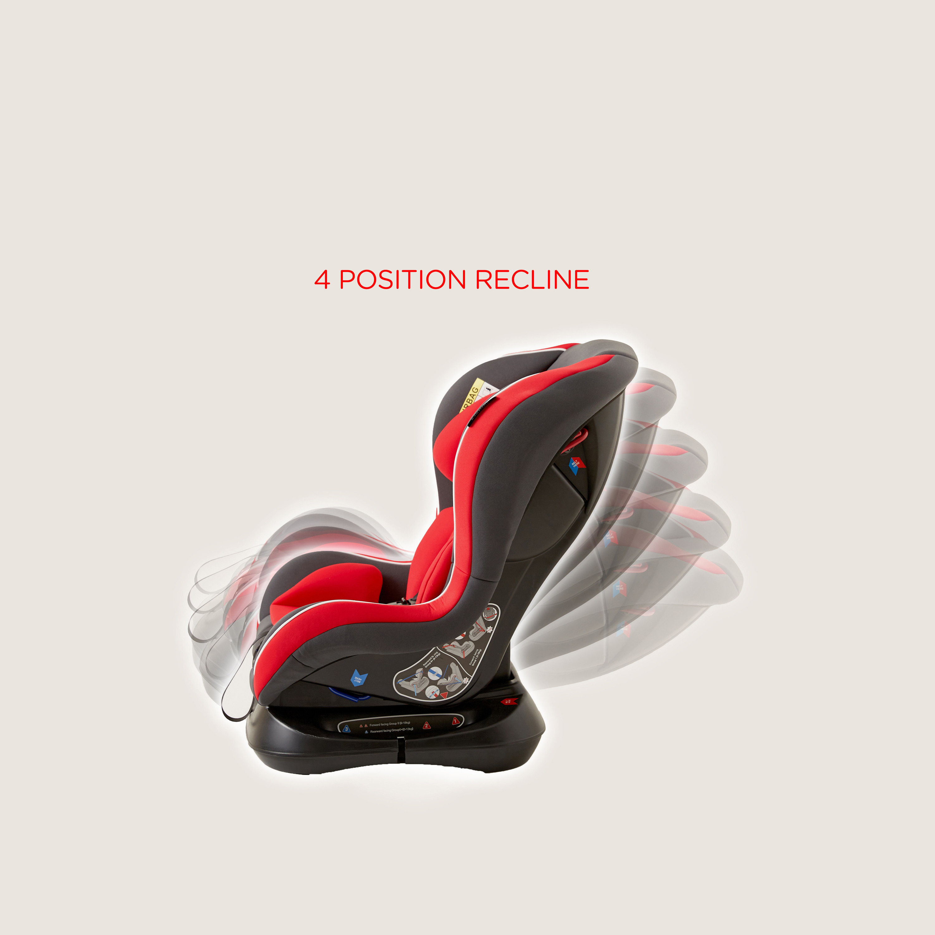 مقعد سيارة للأطفال من جونيورز تشالنجر - أحمر (حتى 4 سنوات)-baby-gear-carseats-image-4