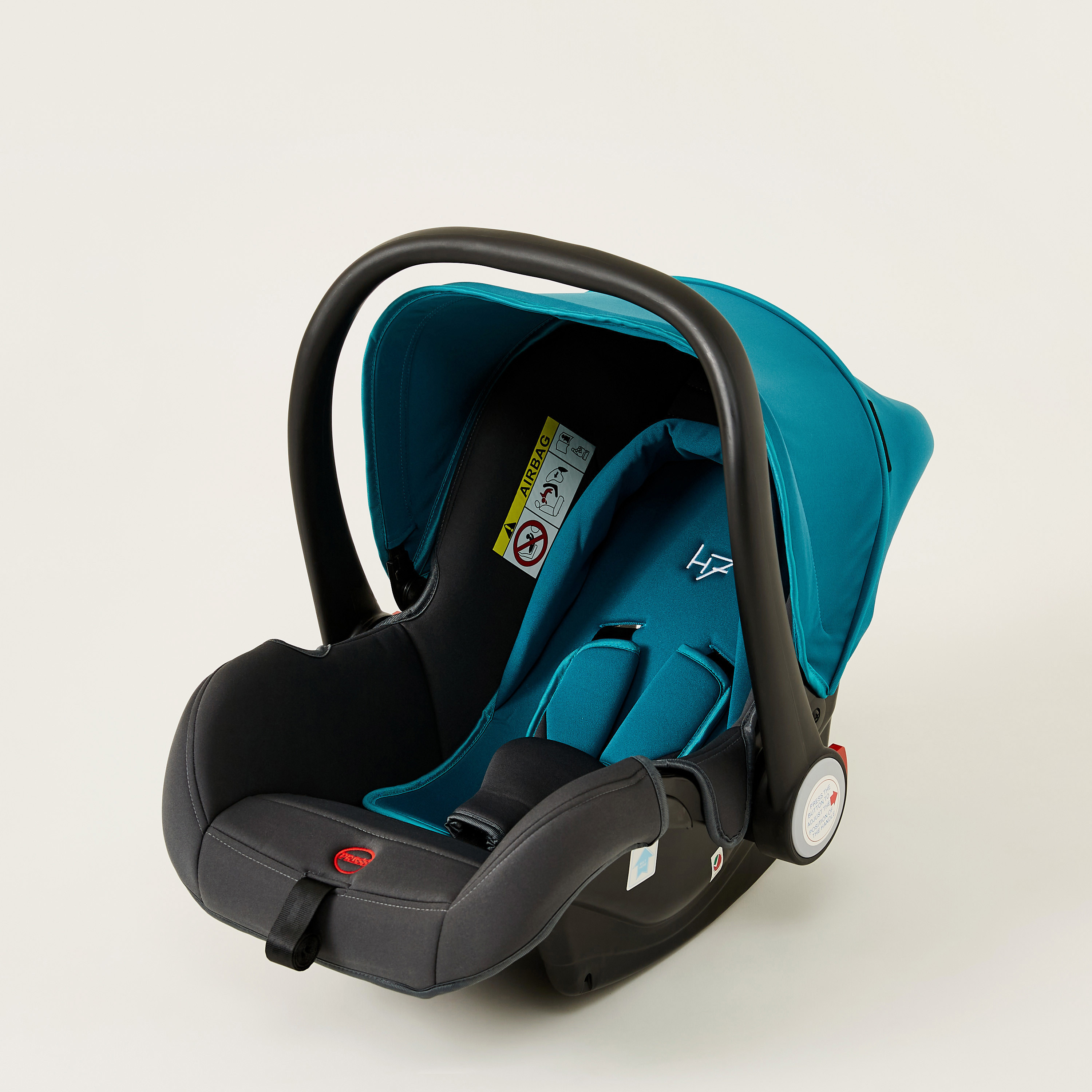 Juniors Anne Infant Car Seat - Black/Teal (Up to 1 year)-baby-gear-carseats-image-1