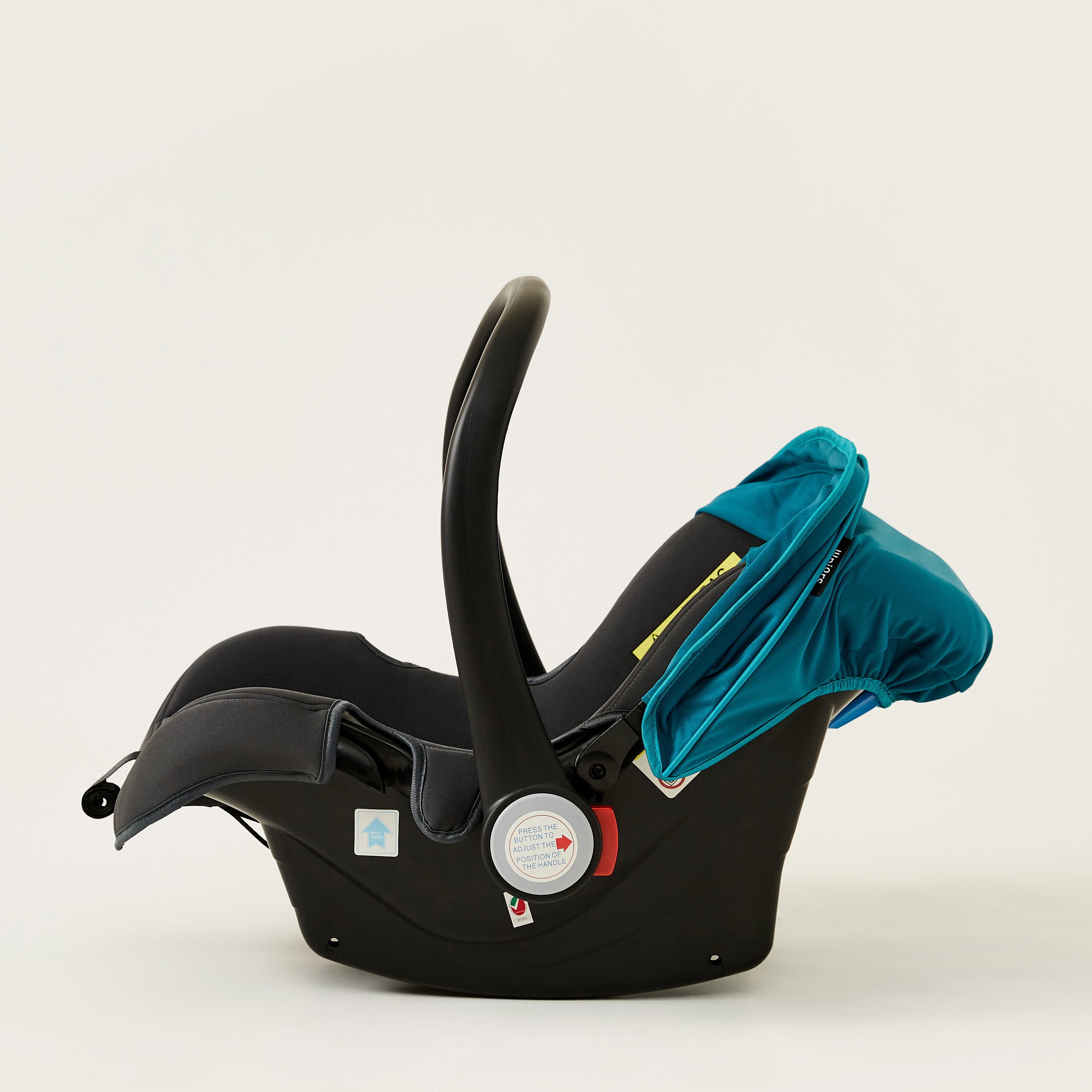 Juniors Anne Infant Car Seat - Black/Teal (Up to 1 year)-baby-gear-carseats-image-4