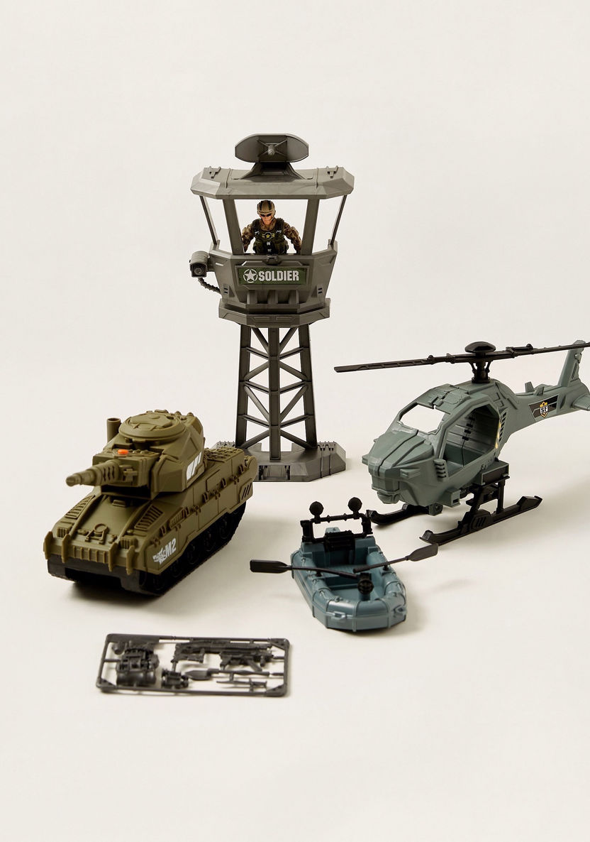 Soldier Force Encampment Defense Outpost Playset-Action Figures and Playsets-image-1