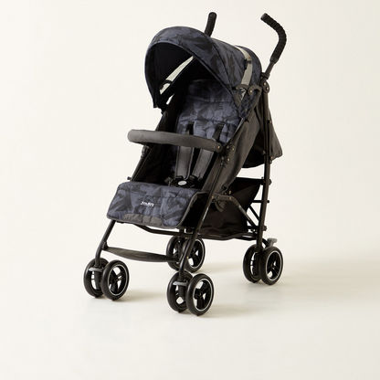 Juniors Roadstar Jigsaw Denim Navy Stone Baby Buggy with Multi-Position Reclining Seat