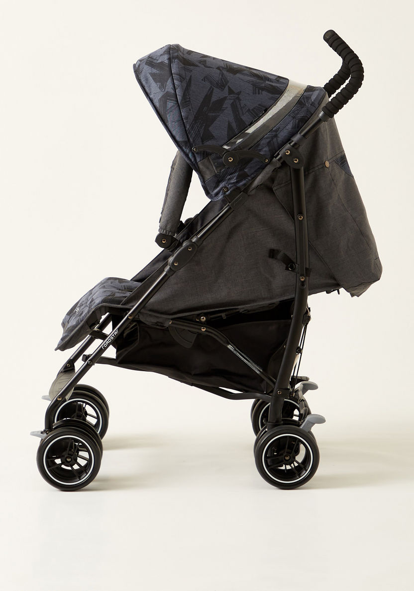 Juniors Roadstar Jigsaw Denim Navy Stone Baby Buggy with Multi-Position Reclining Seat-Buggies-image-11
