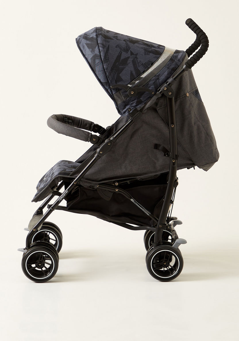 Juniors Roadstar Jigsaw Denim Navy Stone Baby Buggy with Multi-Position Reclining Seat-Buggies-image-7