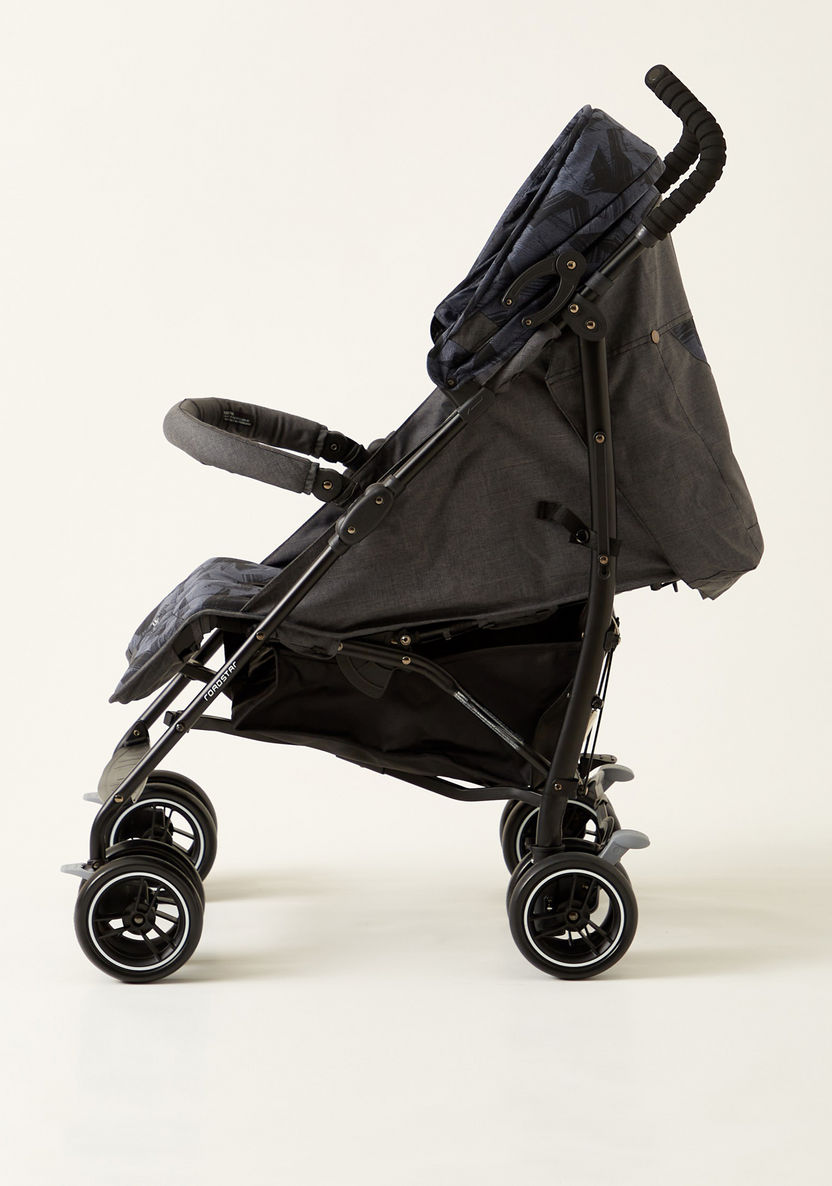 Juniors Roadstar Jigsaw Denim Navy Stone Baby Buggy with Multi-Position Reclining Seat-Buggies-image-8