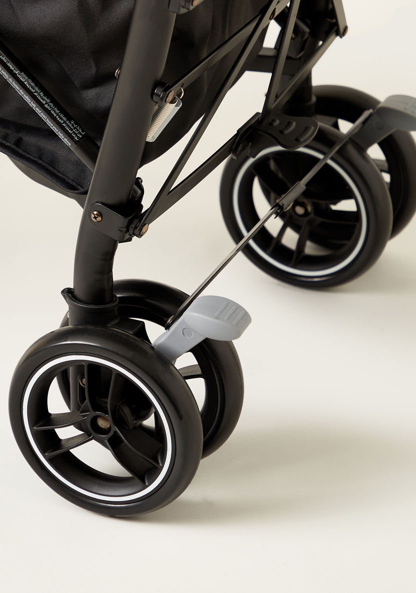 Juniors Roadstar Jigsaw Denim Dark Night Baby Buggy with Multi-Position Reclining Seat-Buggies-image-10