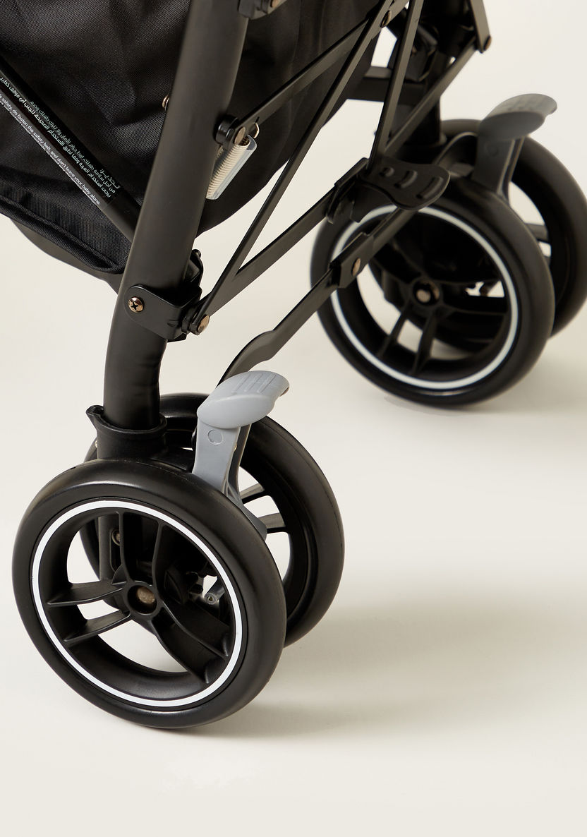 Juniors Roadstar Jigsaw Denim Dark Night Baby Buggy with Multi-Position Reclining Seat-Buggies-image-1