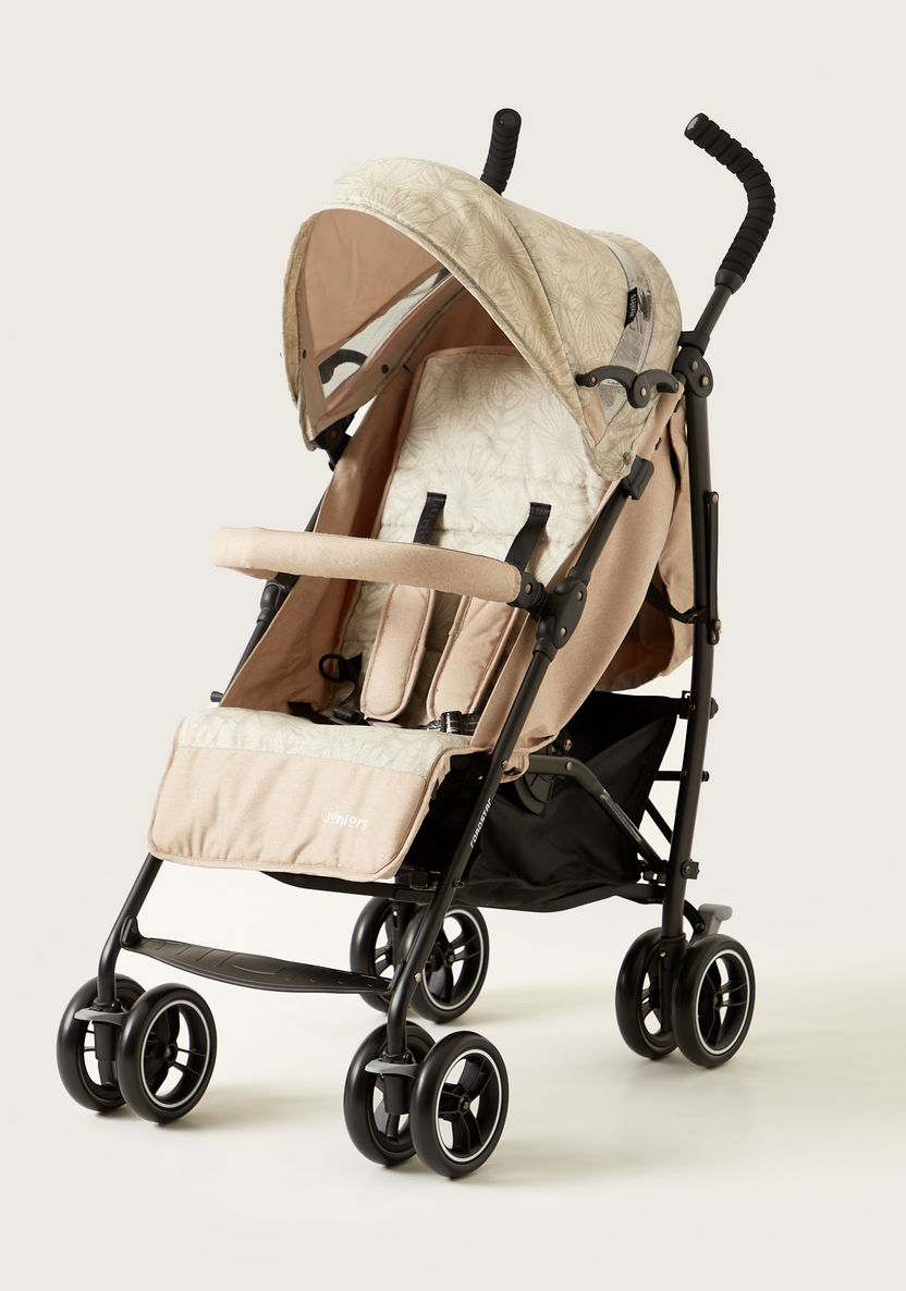 Juniors Roadstar Tropical Palm Leaf Baby Buggy with Multi-Position Reclining Seat-Buggies-image-0
