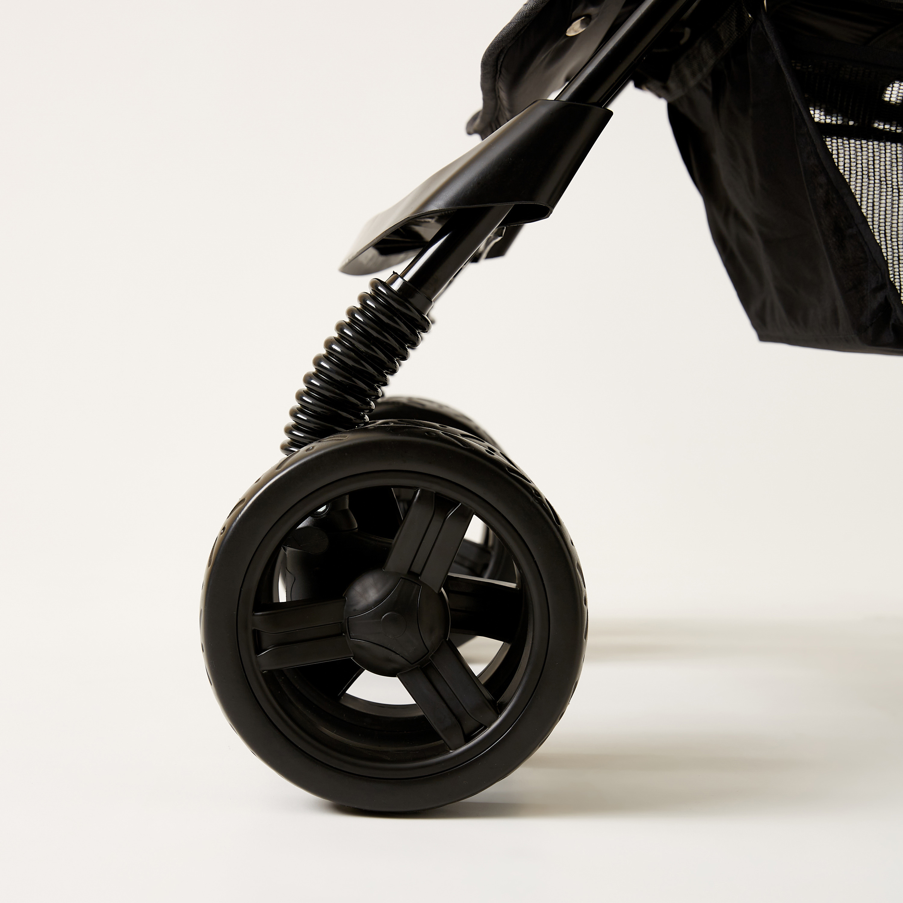 Juniors Jazz Black Jigsaw Denim Navy Stone Baby Stroller with Protective Sun Canopy (Upto 3 years)-baby-gear-strollersandprams-strollers-image-6