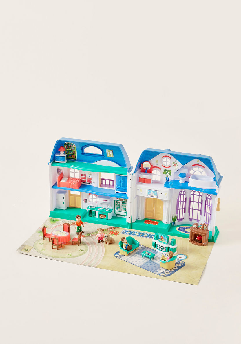 Keenway My Happy Family House Playset-Role Play-image-0