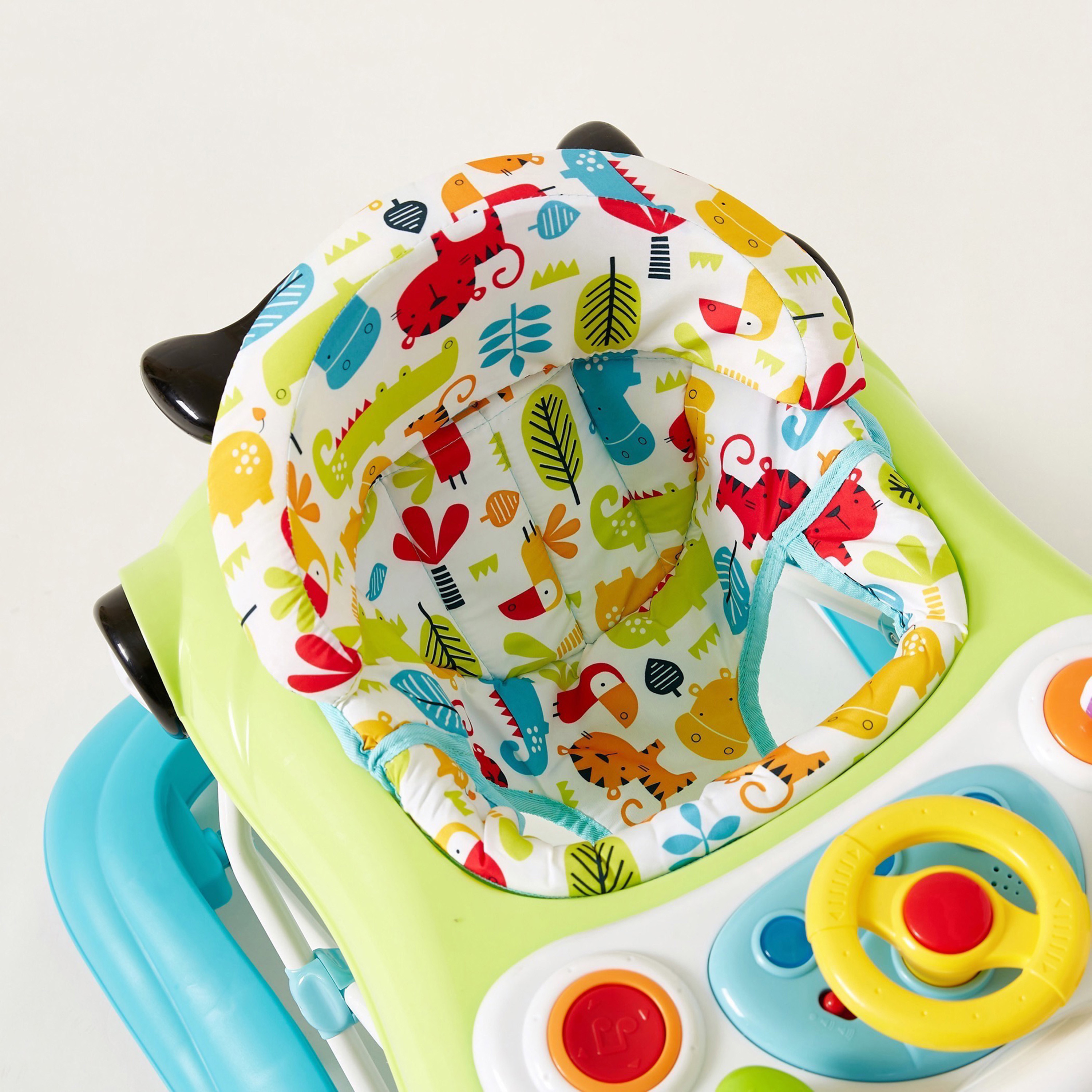Juniors Animal Print Walker with Musical Tray-baby-infantactivity-walkers-image-6