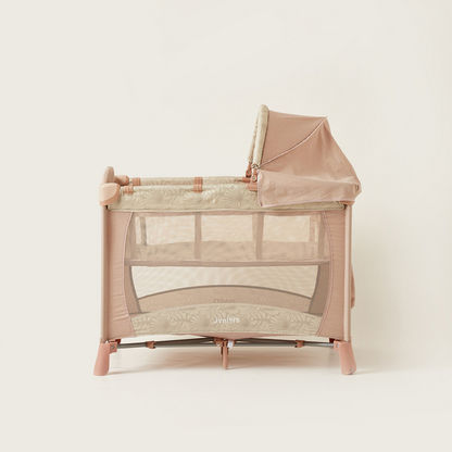 Juniors Devon Beige Compact Travel Cot with Sun Canopy (Upto 3 years)-Travel Cots-image-1