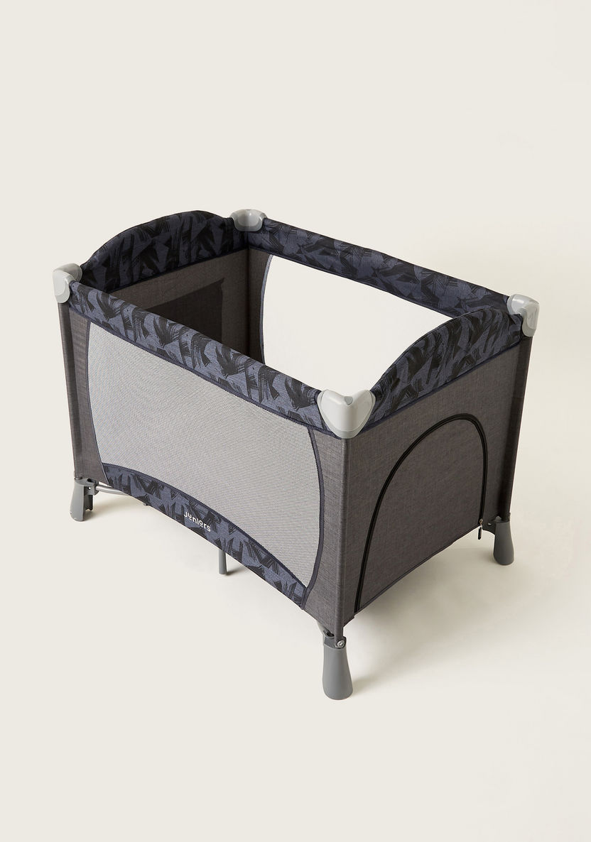 Juniors Devon Black Foldable Travel Cot with Sun Canopy (Upto 3 years)-Travel Cots-image-5