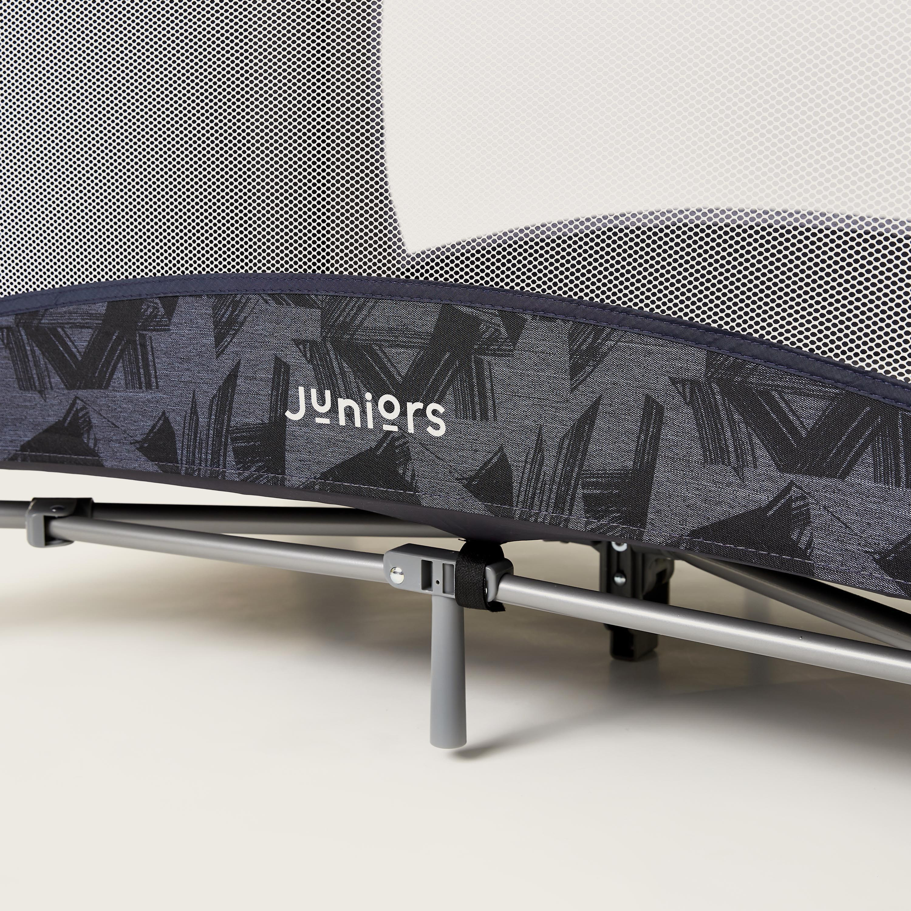 Juniors Devon Black Foldable Travel Cot with Sun Canopy (Upto 3 years)-baby-nursery-furniture-cribsandbeds-travelcots-image-8