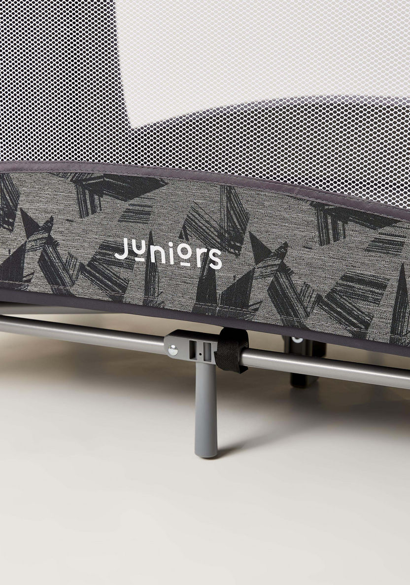 Juniors Devon Grey Foldable Travel Cot with Sun Canopy (Upto 3 years)-Travel Cots-image-7