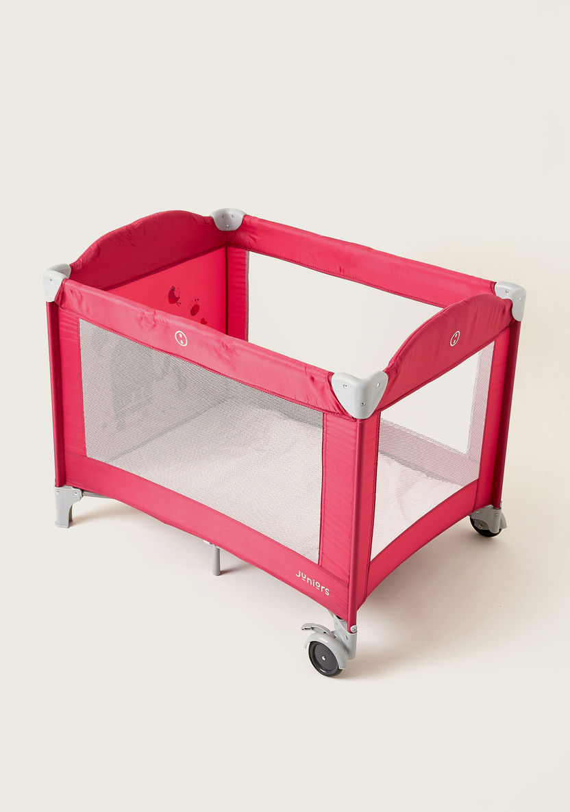 Juniors Tyson UV Violet Travel cot with Changer and Sun Canopy (Upto 3 years)-Travel Cots-image-4