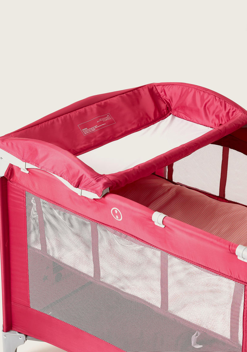 Juniors Tyson UV Violet Travel cot with Changer and Sun Canopy (Upto 3 years)-Travel Cots-image-5