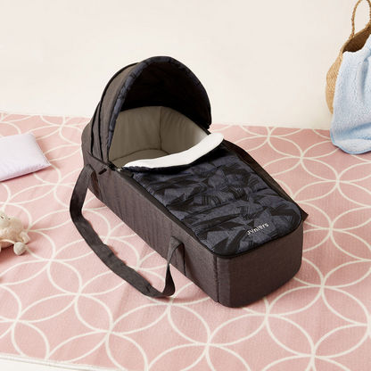 Juniors Jamie Jigsaw Black Carry Cot with Padded Lining (Upto 6 months)