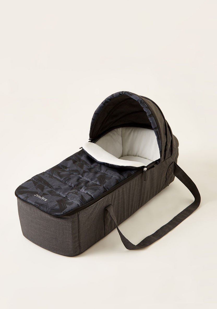Juniors Jamie Jigsaw Black Carry Cot with Padded Lining (Upto 6 months)-Carry Cots-image-2