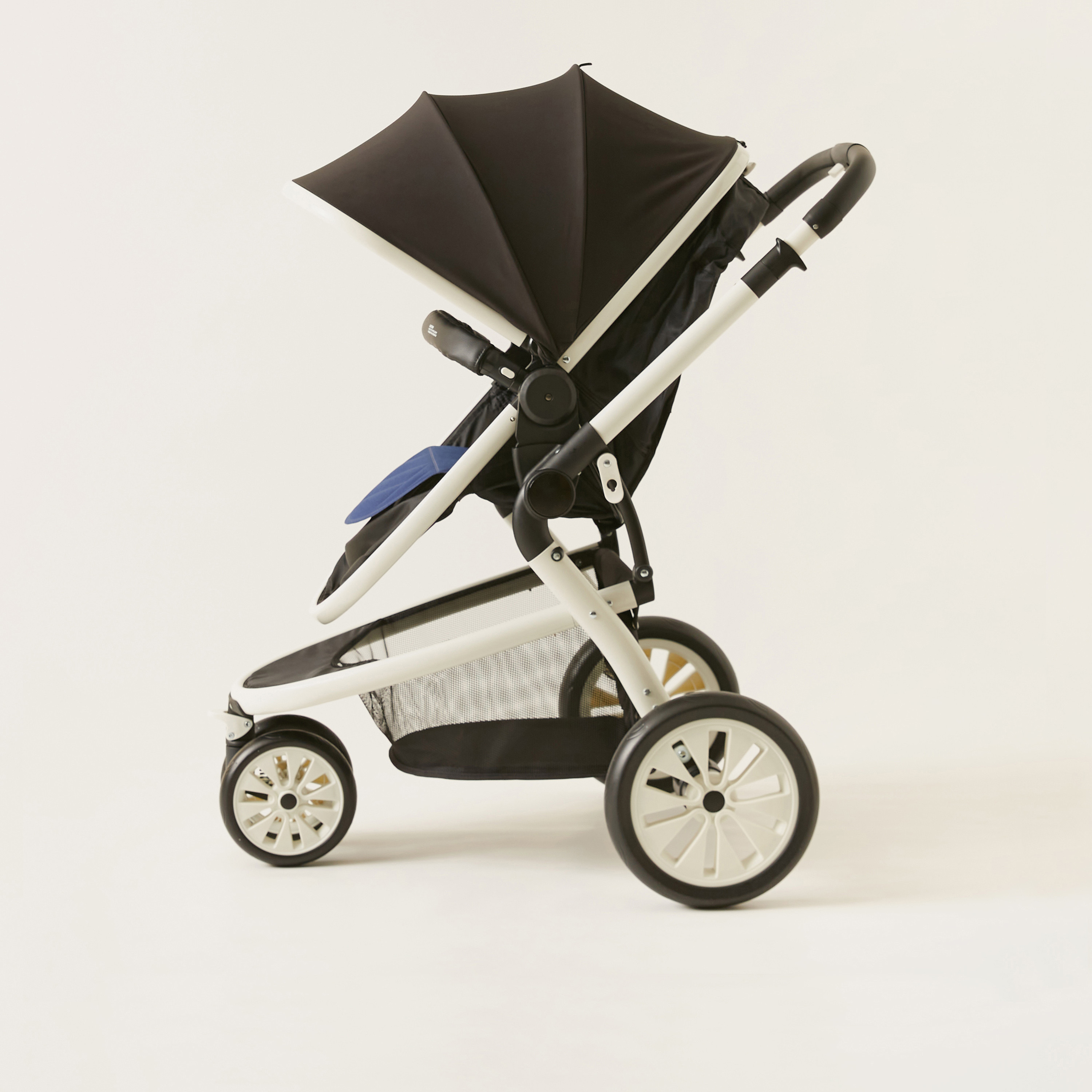 Giggles Nio Blue and Black Fountain Stroller Cum Bassinet with Canopy (Upto 3 years) -baby-gear-strollersandprams-strollers-image-4