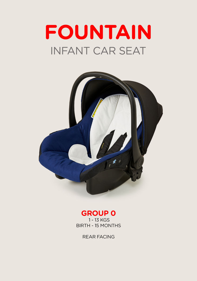 Giggles 2-in-1 Fountain Infant car seat & Rocker - Navy Nio (Up to 1 year)-Car Seats-image-6