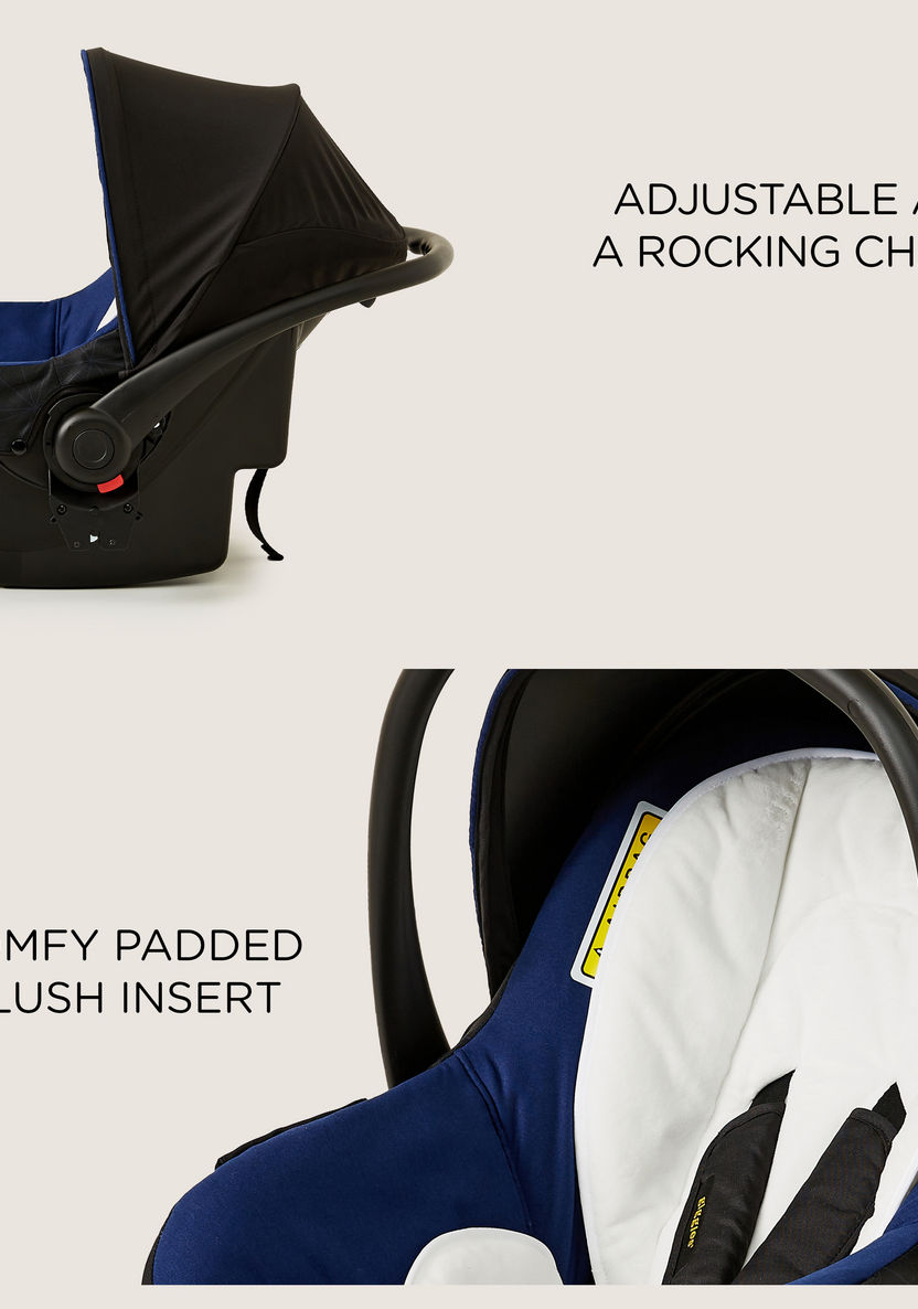 Giggles 2-in-1 Fountain Infant car seat & Rocker - Navy Nio (Up to 1 year)-Car Seats-image-8