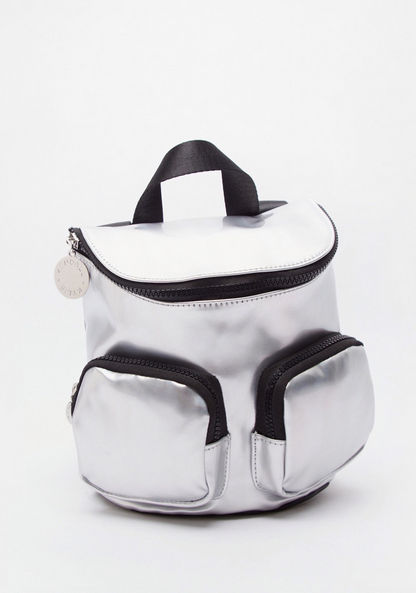 KENDALL & KYLIE Solid Backpack with Adjustable Straps and Zip Closure-Women%27s Backpacks-image-2