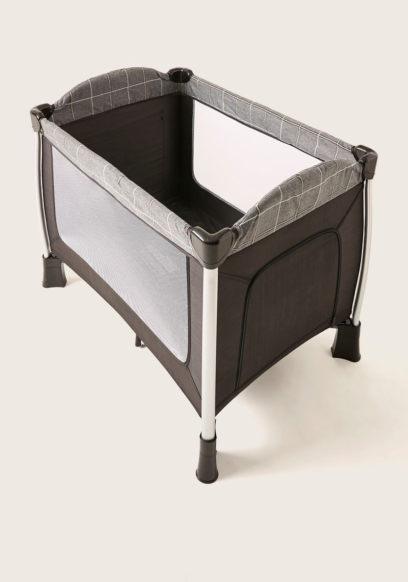 Giggles Bedford Black Travel Cot with Canopy and Attached Play Toys (Upto 3 years)-Travel Cots-image-9