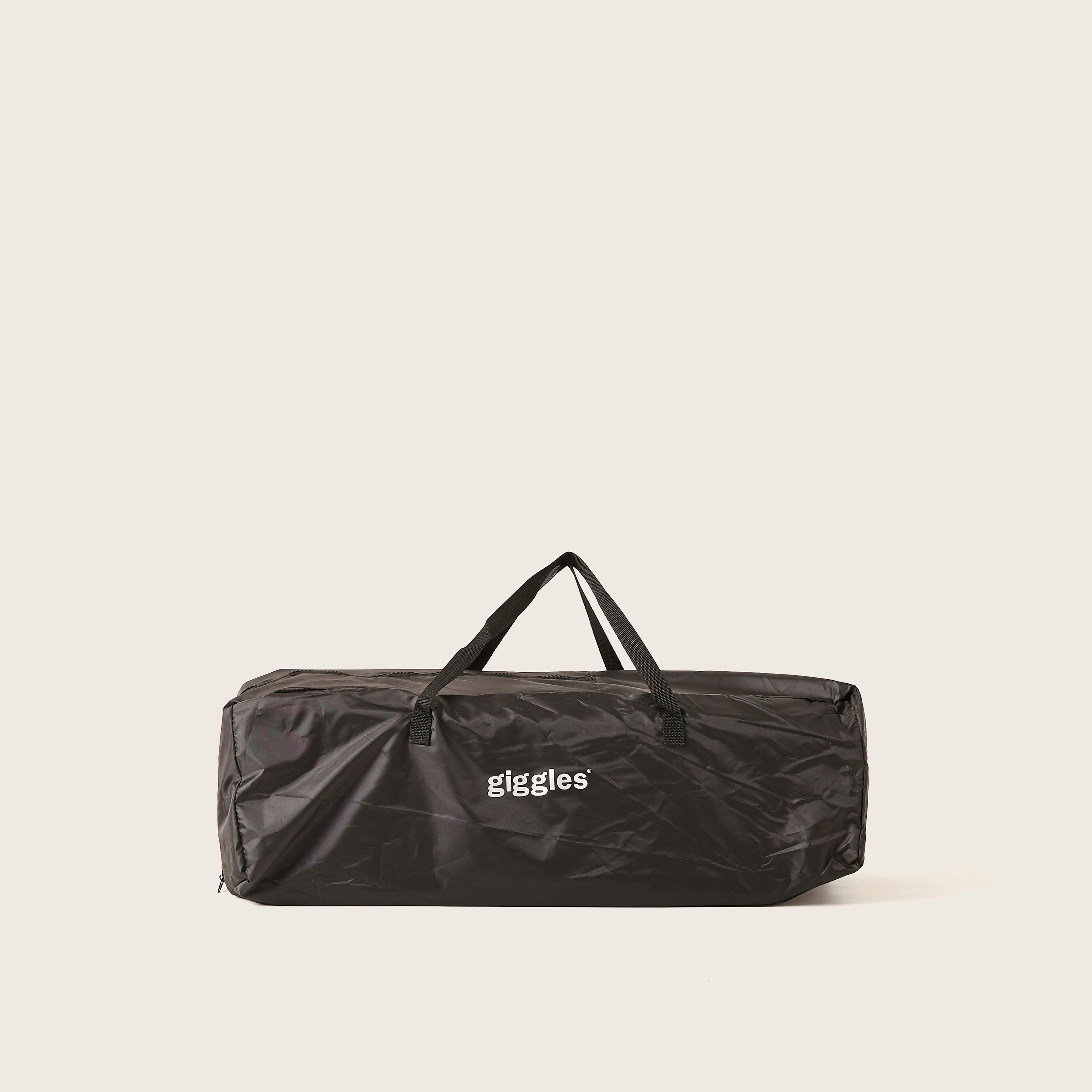 Giggles Bedford Black Travel Cot with Canopy and Attached Play Toys (Upto 3 years)-baby-nursery-furniture-cribsandbeds-travelcots-image-3