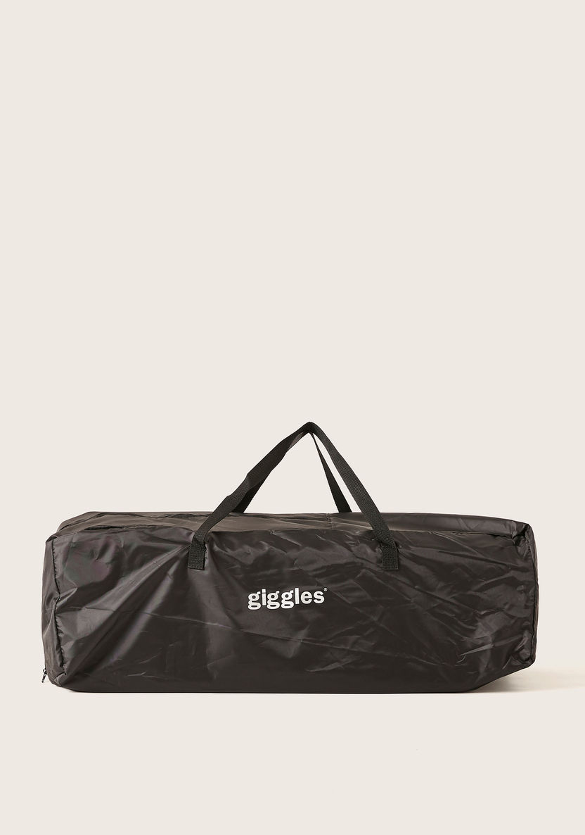 Giggles Bedford Black Travel Cot with Canopy and Attached Play Toys (Upto 3 years)-Travel Cots-image-2