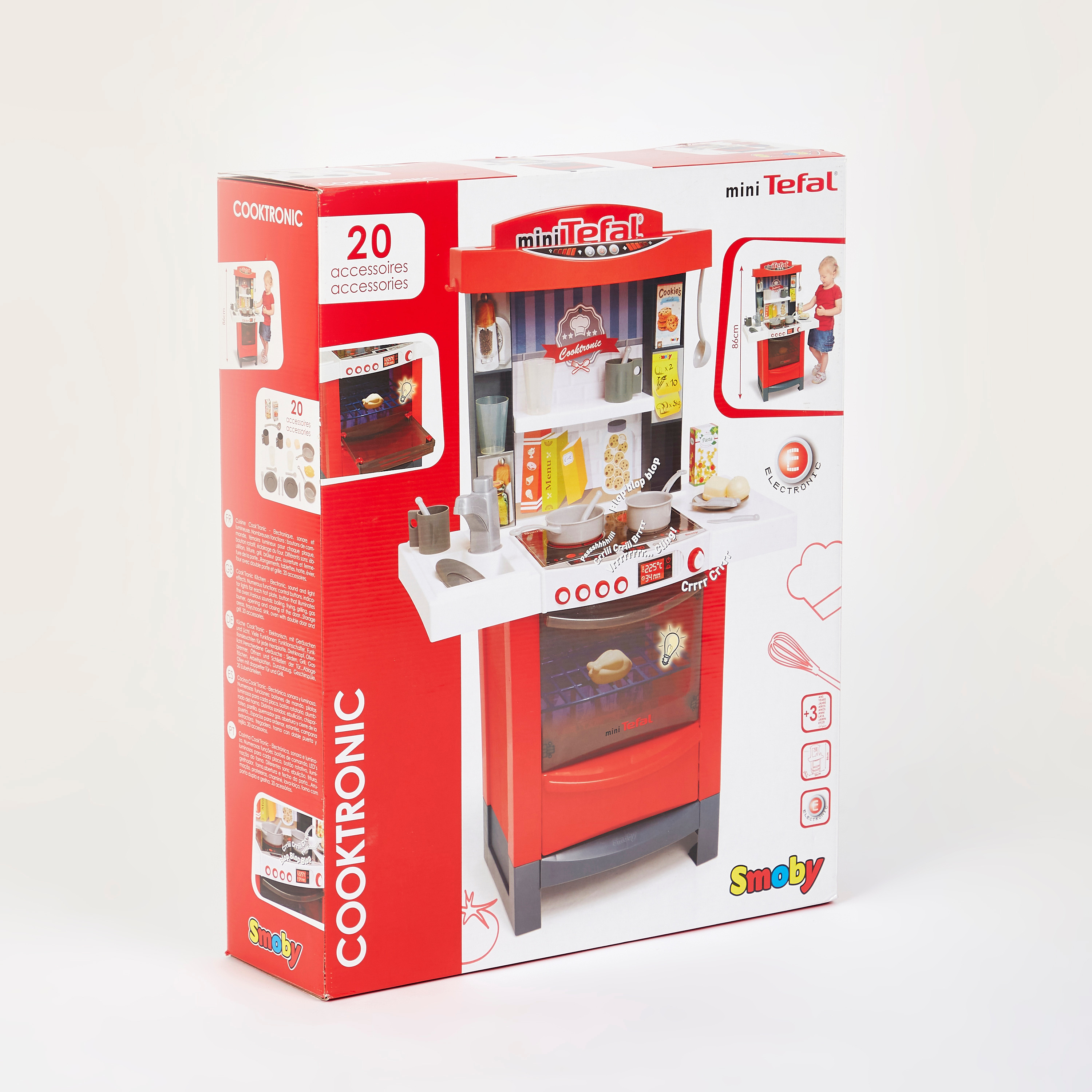 smoby mini tefal cooktronic kitchen