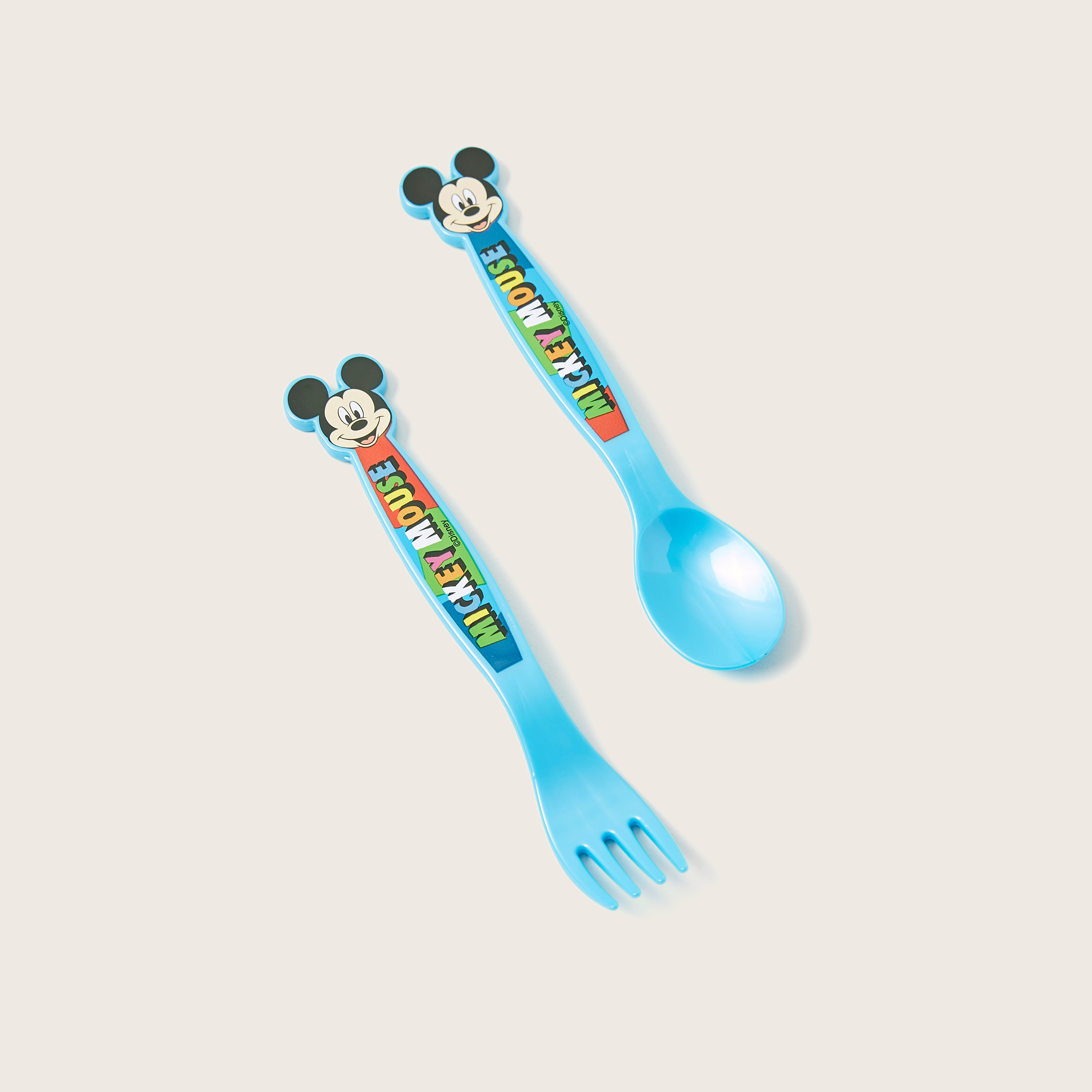 Mickey Mouse 2-Piece Cutlery Set-baby-feeding-mealtimeessentials-image-1