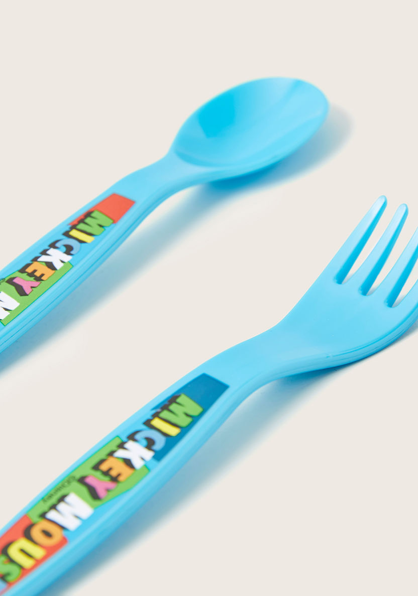 Mickey Mouse 2-Piece Cutlery Set-Mealtime Essentials-image-1