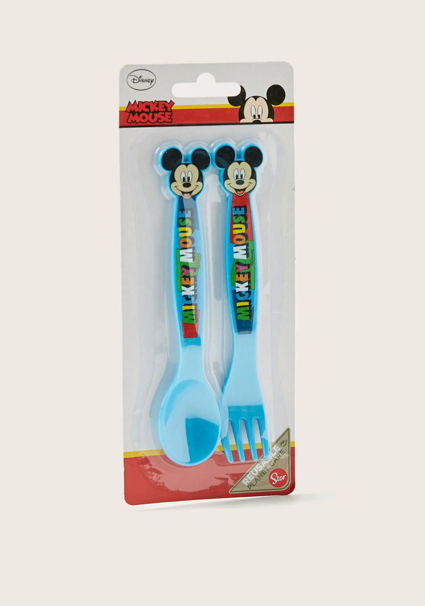 Mickey Mouse 2-Piece Cutlery Set-Mealtime Essentials-image-3